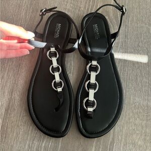 Michael kors sandal black..great condition